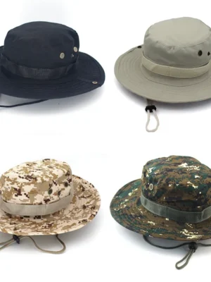 Casquette Tactique Camouflage Boonie – Chapeau Outdoor Protection Solaire Randonnée, Pêche, Chasse