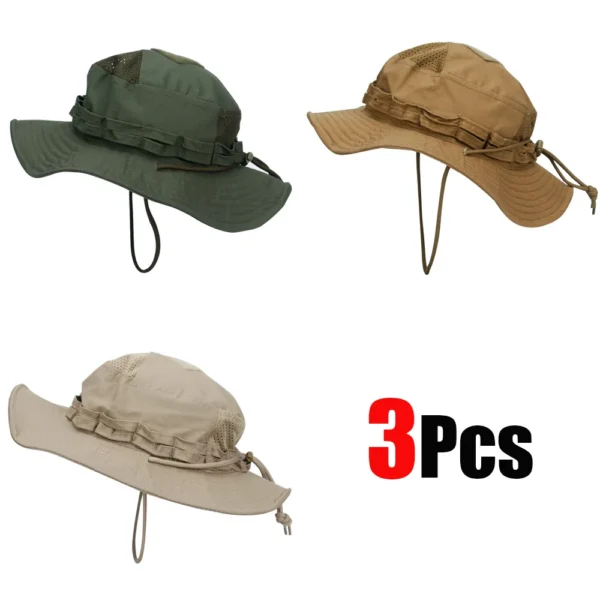 Chapeau Boonie Camouflage Outdoor – Protection Solaire & Respirant (Randonnée, Pêche, Chasse)