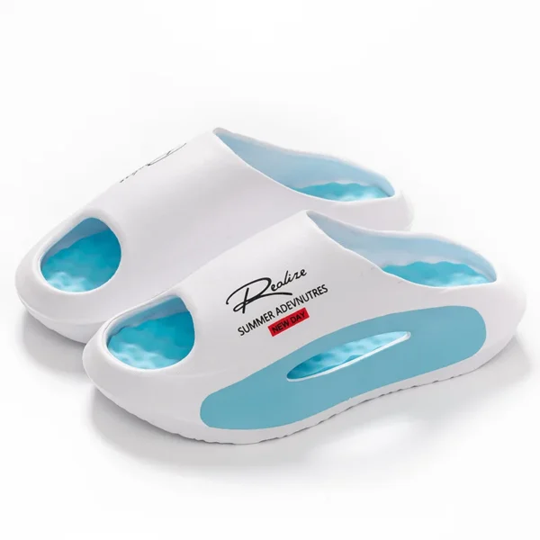 kf-S03a405be6ac54f70b7aadc5bbdb870adY Chaussons d’été EVA antidérapants pour homme et femme – Sandales légères confortables intérieur & plage